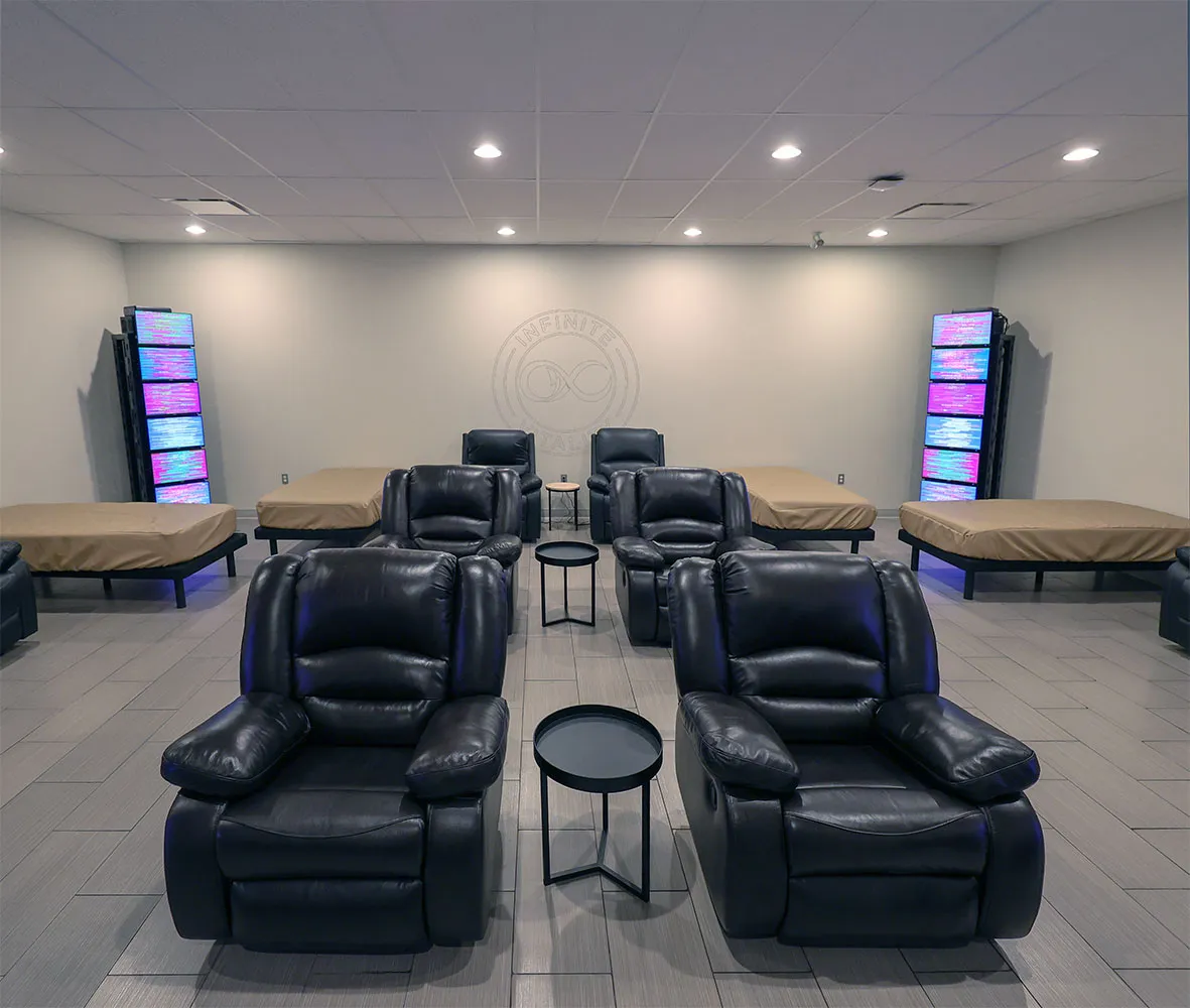 Reclining chairs in the Infinite Vitality scalar room